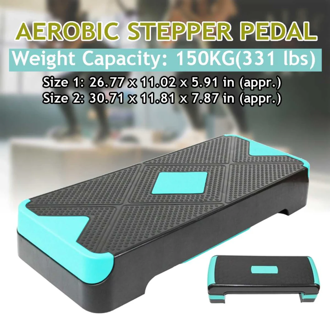 Adjustable Gym Fitness Aerobic Stepper Risers Nonslip Pedal Rhythm Board Home Exercise Yoga Training Cardio Fitness Equipment