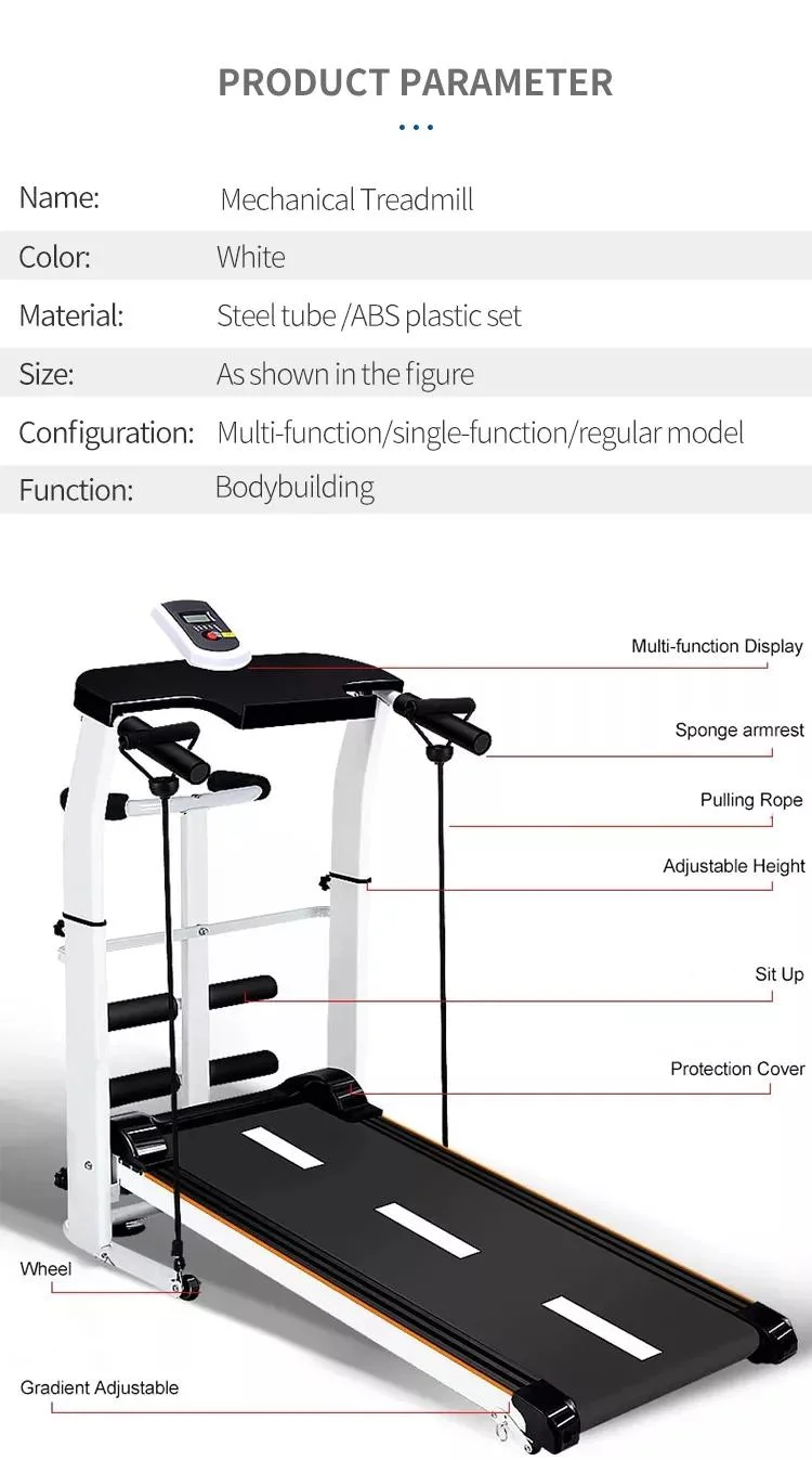 Hot-Selling Non-Noise Folding Multi-Functional Home Treadmill