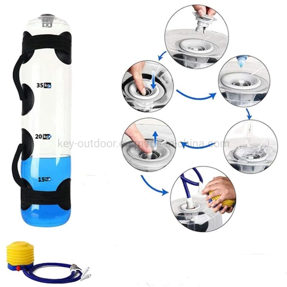 Transparent Water Bag for Gym Water Injection and Weight-Bearing Exercise Fitness Portable Water Injection Energy Bag