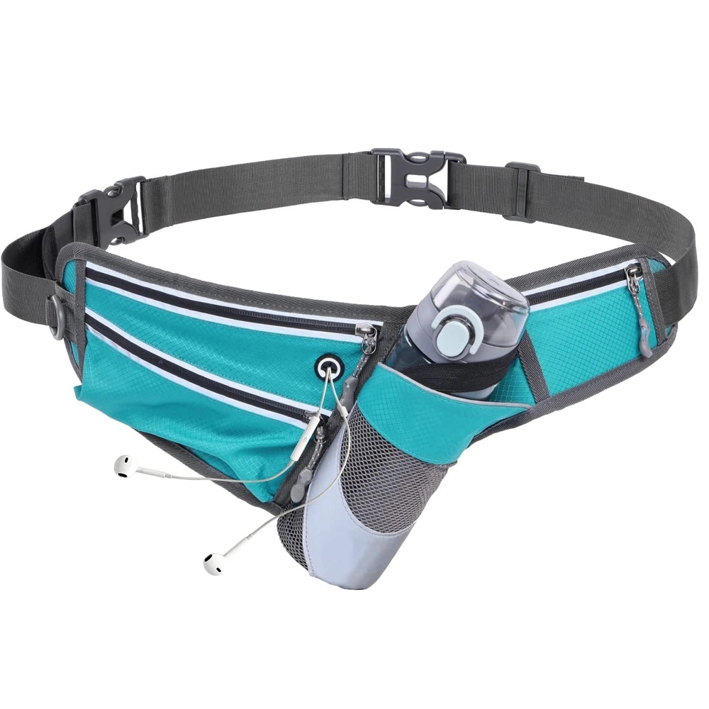 Hot Sale OEM Custom Logo Best Sport Waist Bag Fitness Fanny Pack Belt Bumbag with Cup Holder Water Bottle for Gym Running